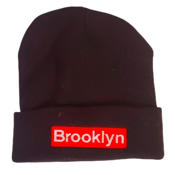 Other - ❤ 4 for $25 ❤ #J New Black Red Hat Beanie Unisex Brooklyn Men Womens